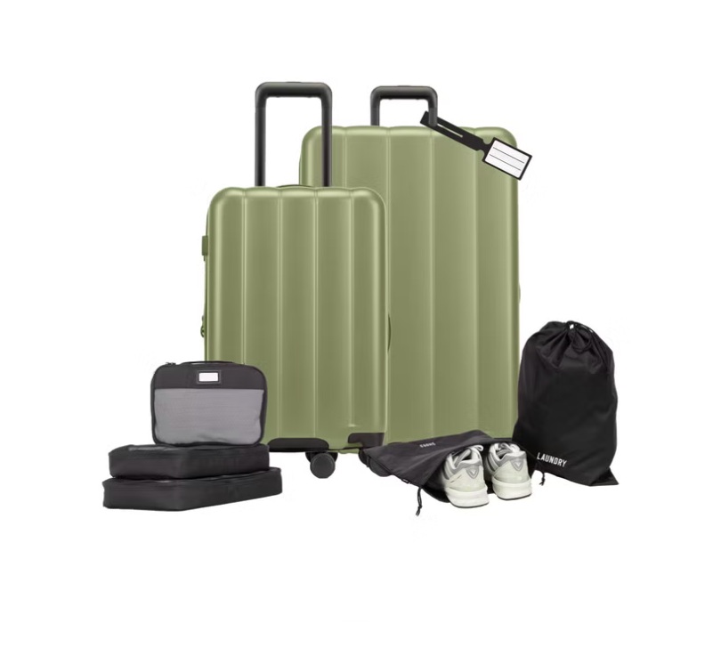 8-Piece Calpak Luggage Set Polycarbonate Hardshell Spinner Suitcases