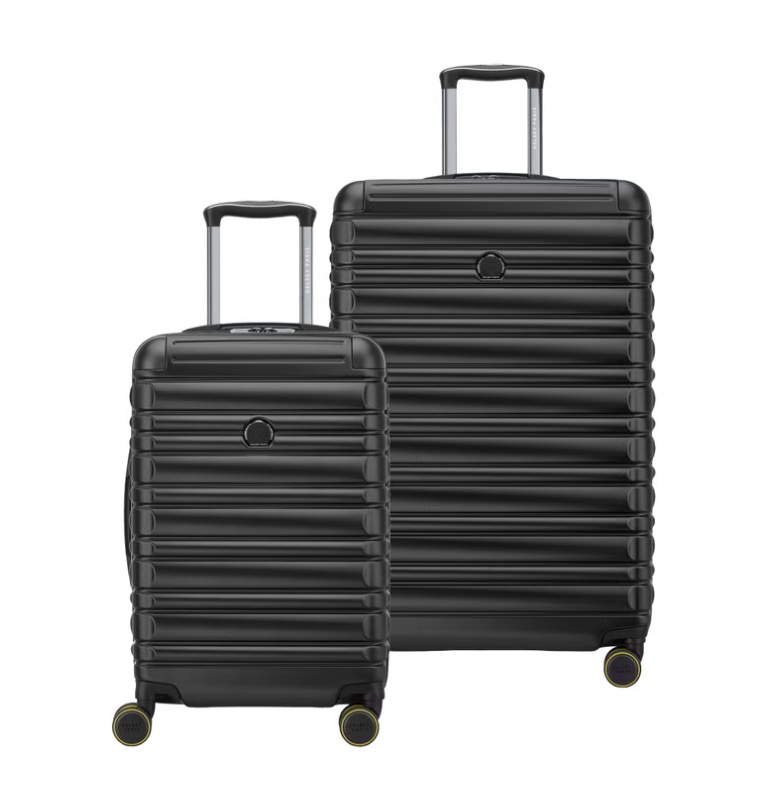 Delsey Paris 2-Piece Hardside Luggage Set, Black