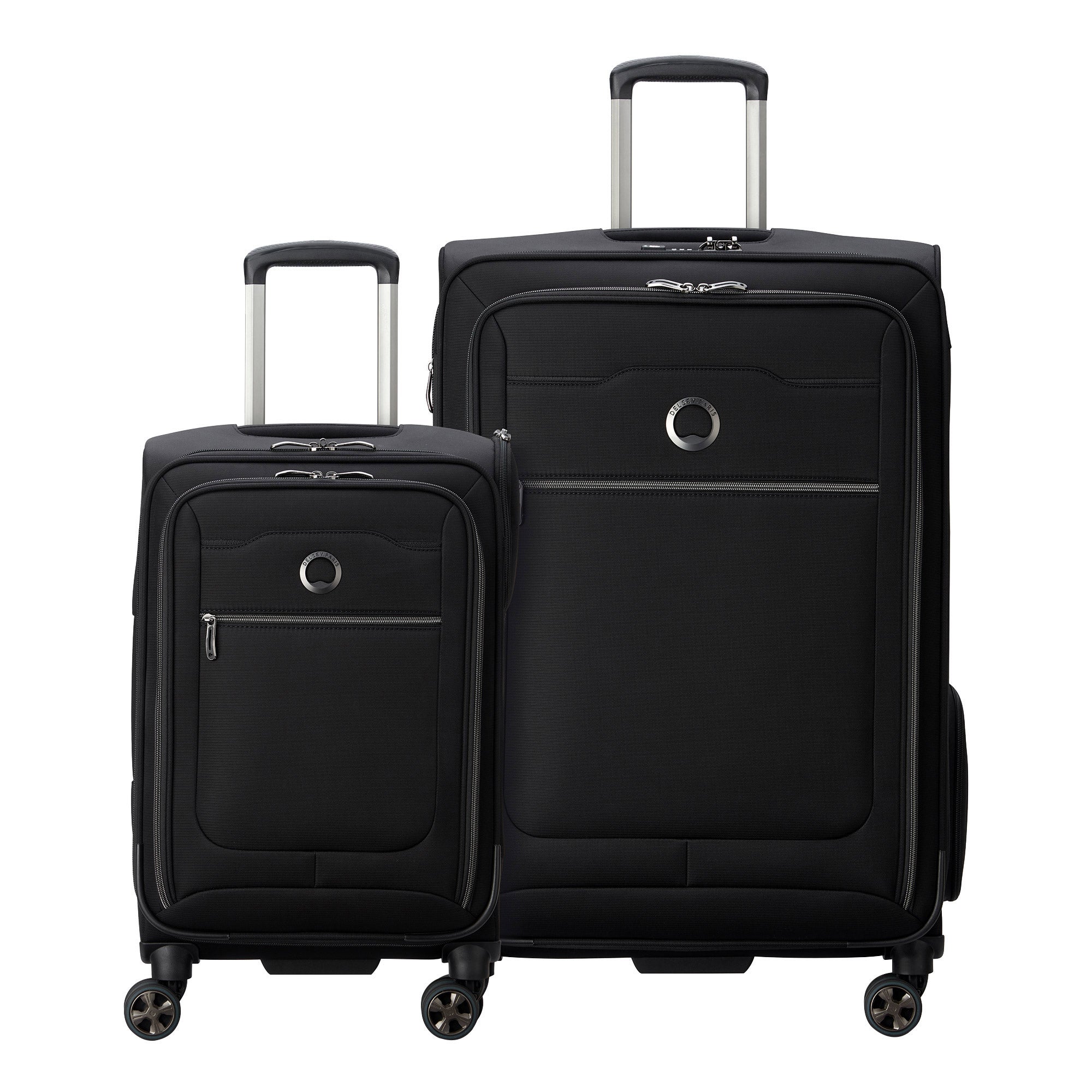 Delsey 2-Piece Soft Side Luggage Set, Black or Blue