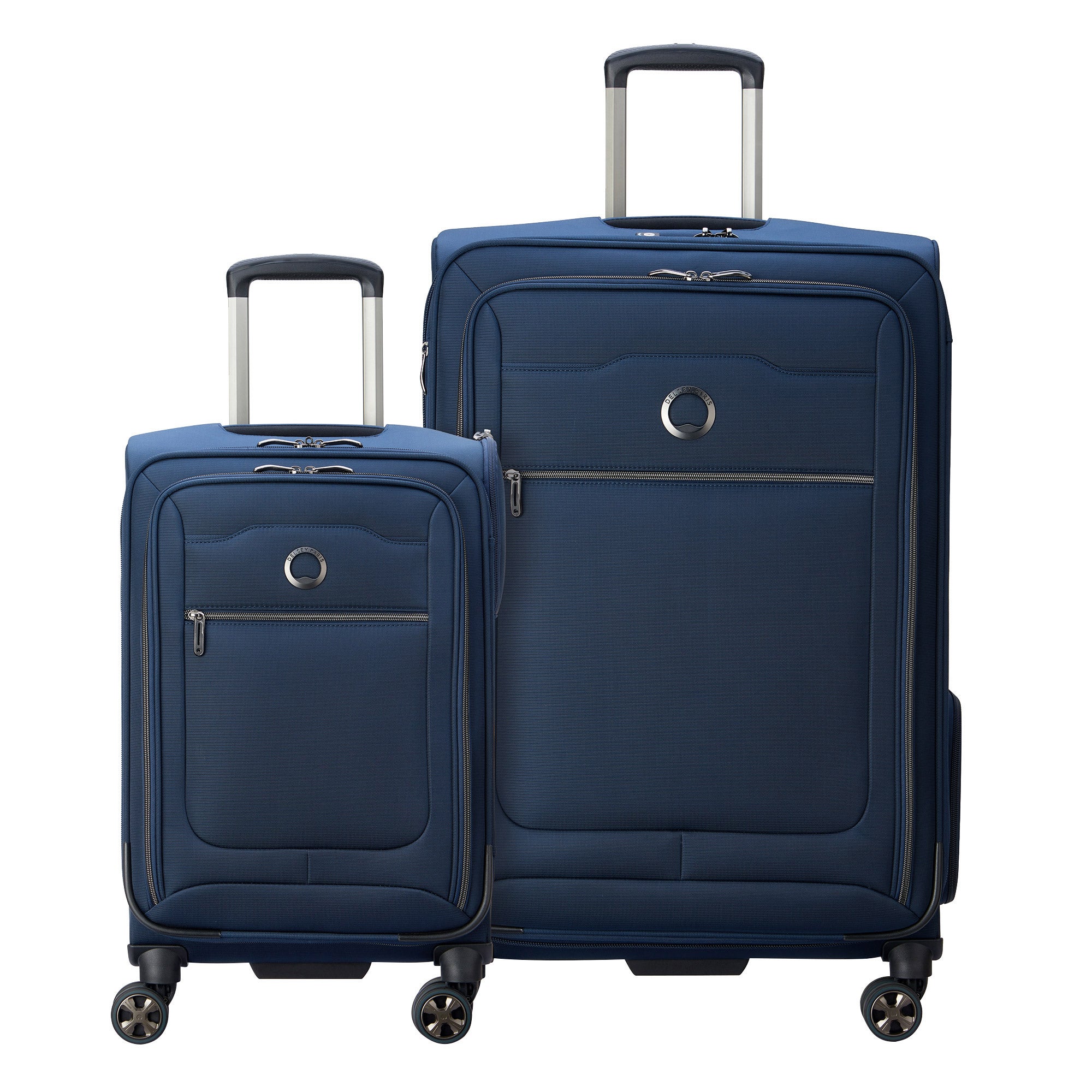 Delsey 2-Piece Soft Side Luggage Set, Black or Blue