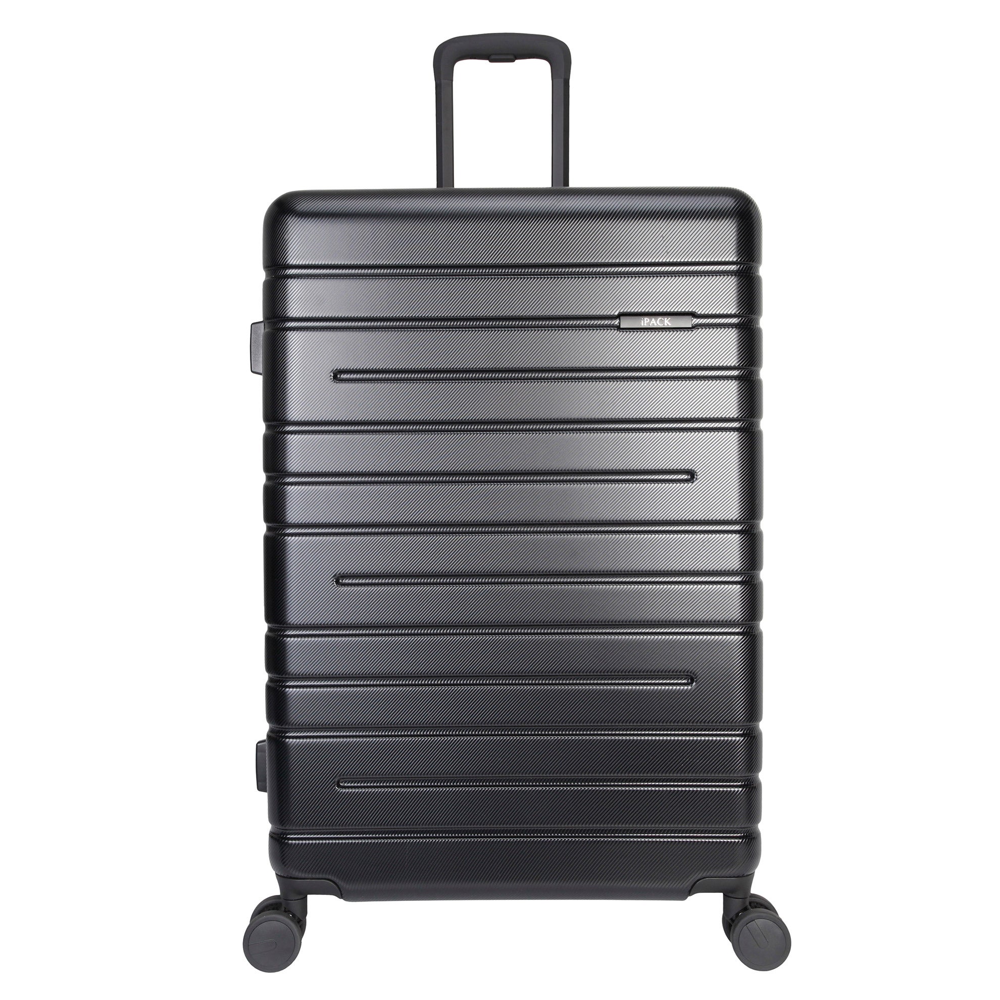 iPack 2 Piece Hardside Luggage Set, Black
