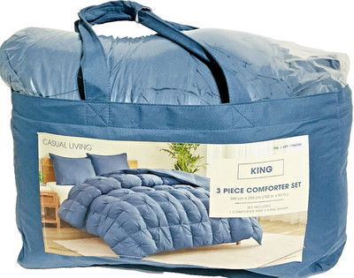 Casual Living Zuri Mega Puff 3-Piece Queen Comforter Set