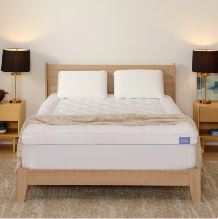 Serenity by Tempur-Pedic 3" Cooling Memory Foam Mattress Topper, King