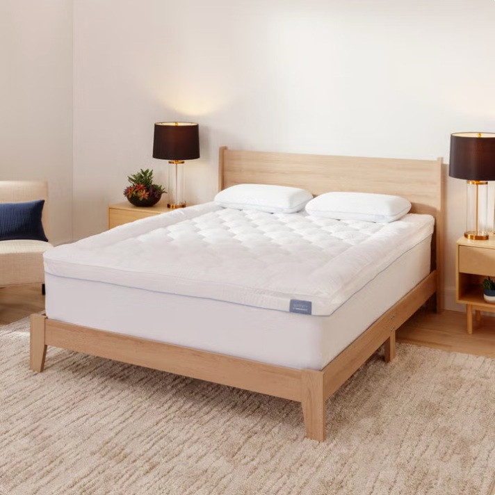 Serenity by Tempur-Pedic 3" Cooling Memory Foam Mattress Topper Queen