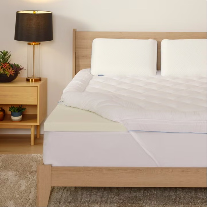 Serenity by Tempur-Pedic 3" Cooling Memory Foam Mattress Topper Queen