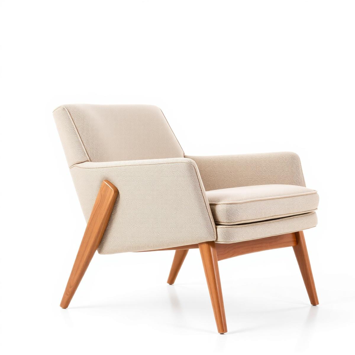 West Elm Mid-Century Accent Chair – Ivory